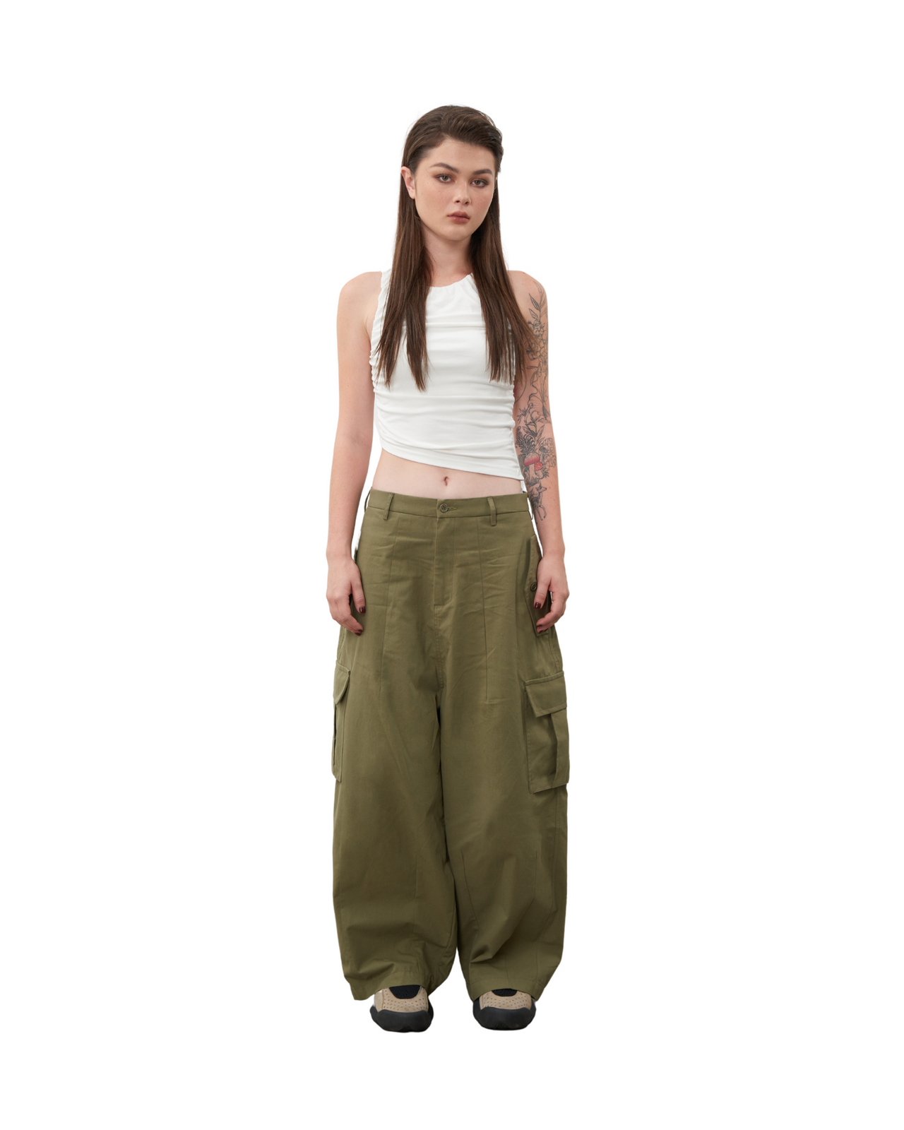 Balloon Pants in Olive
