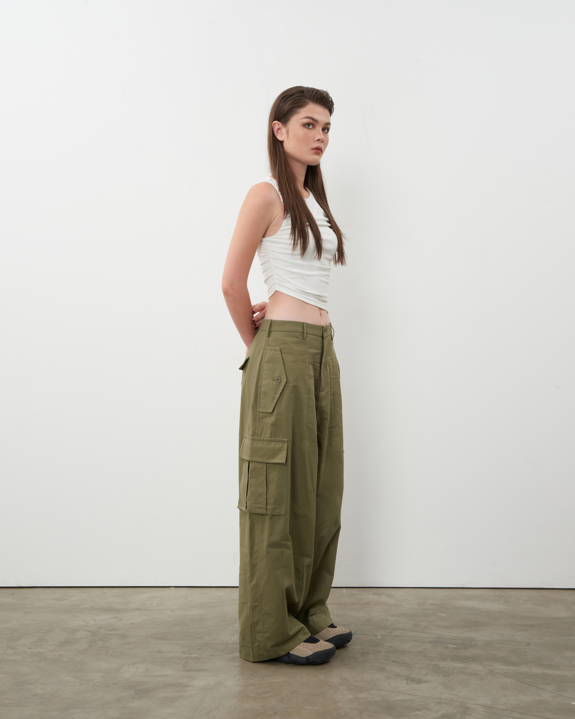 Balloon Pants in Olive