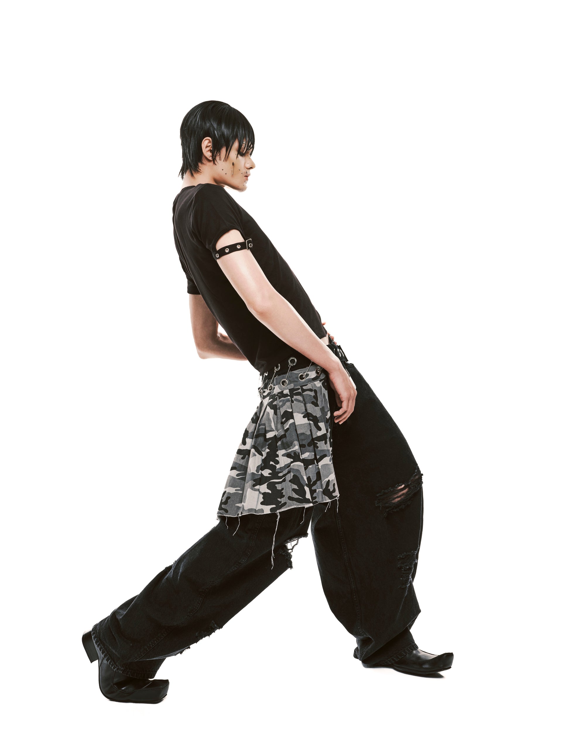 Army Pleated Layer Belt (Camo)