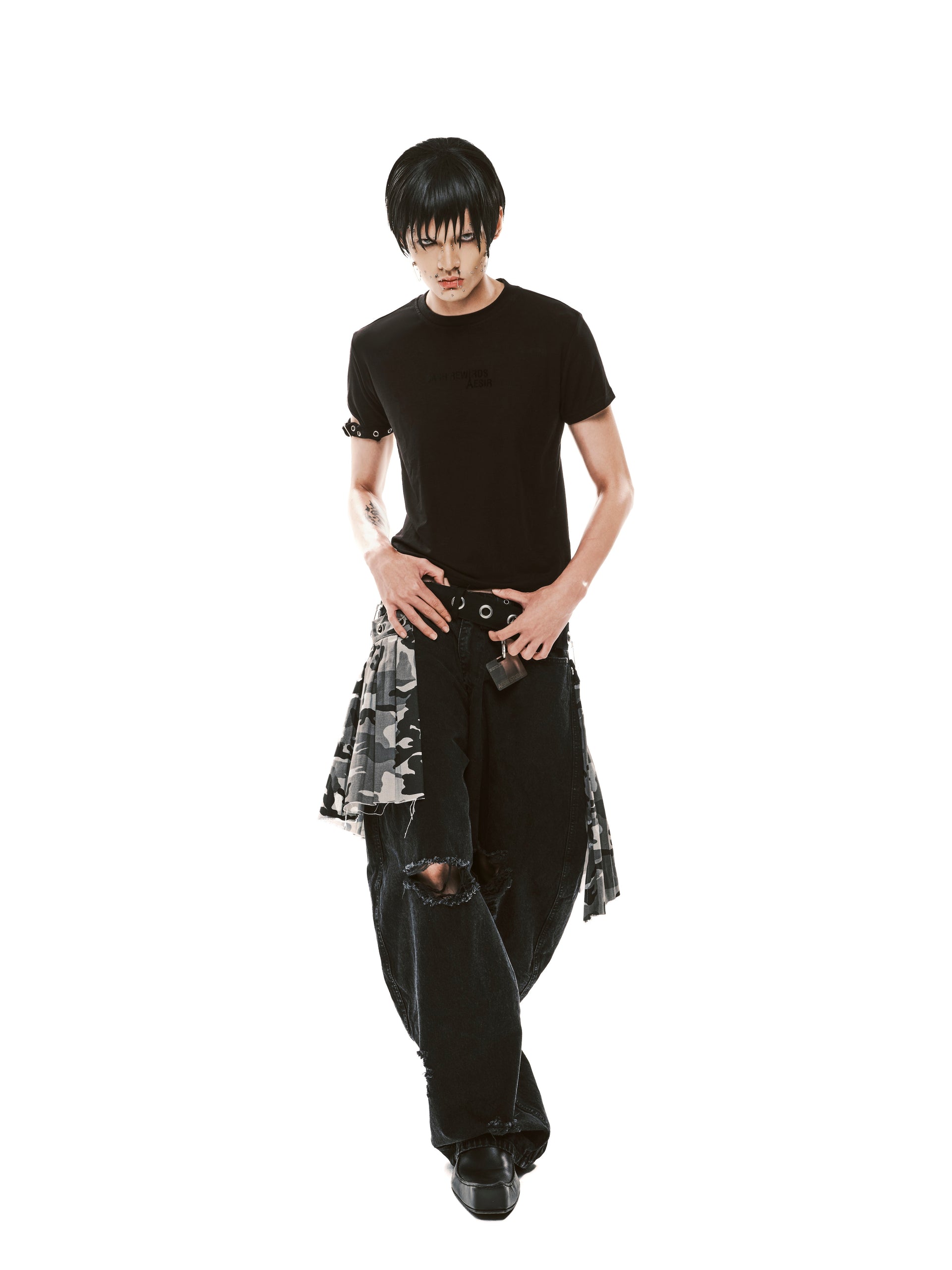 Army Pleated Layer Belt (Camo)
