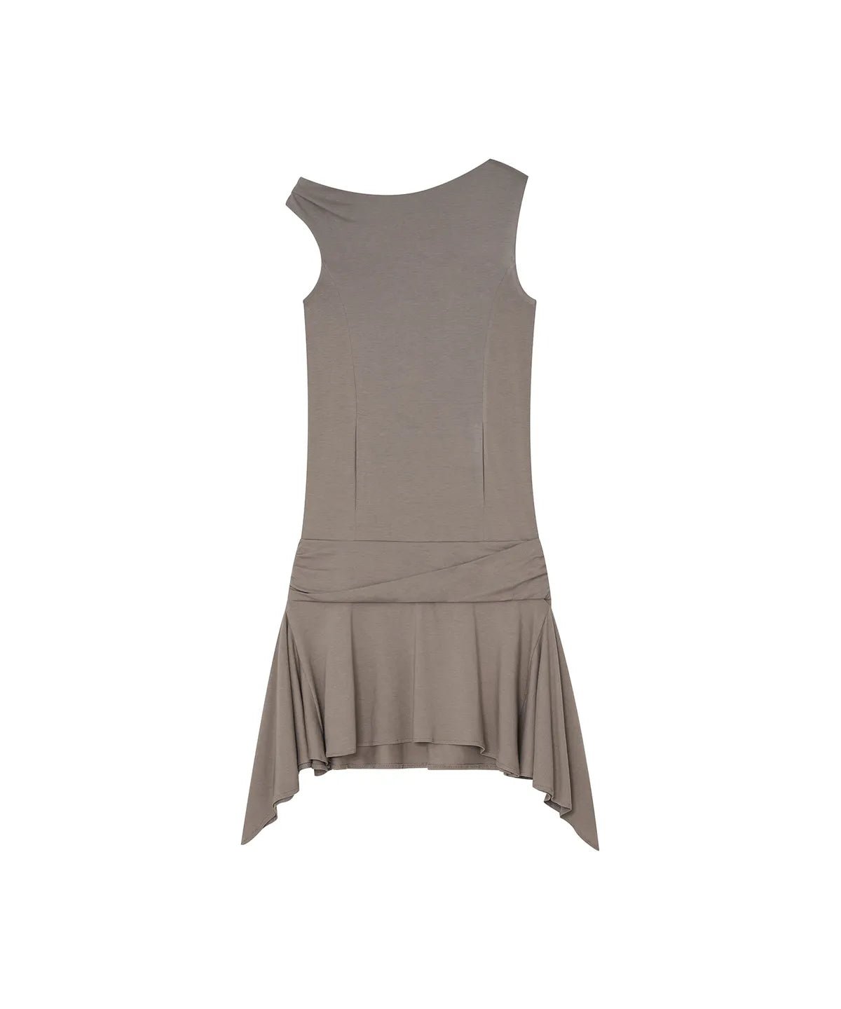Asymmetric Stud Onepiece (Warm Gray)