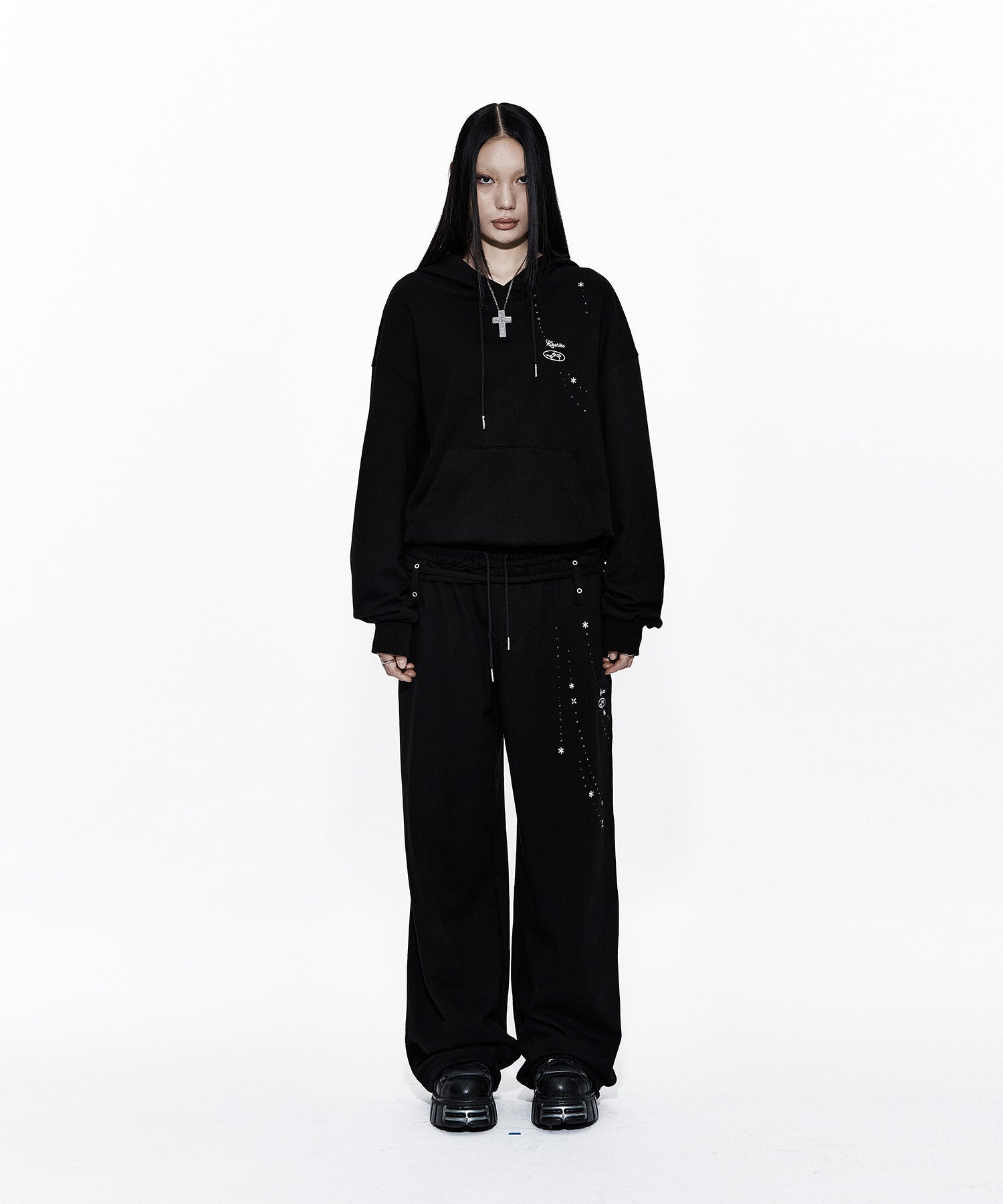 Zenu Belt Sweat Pants (Black)