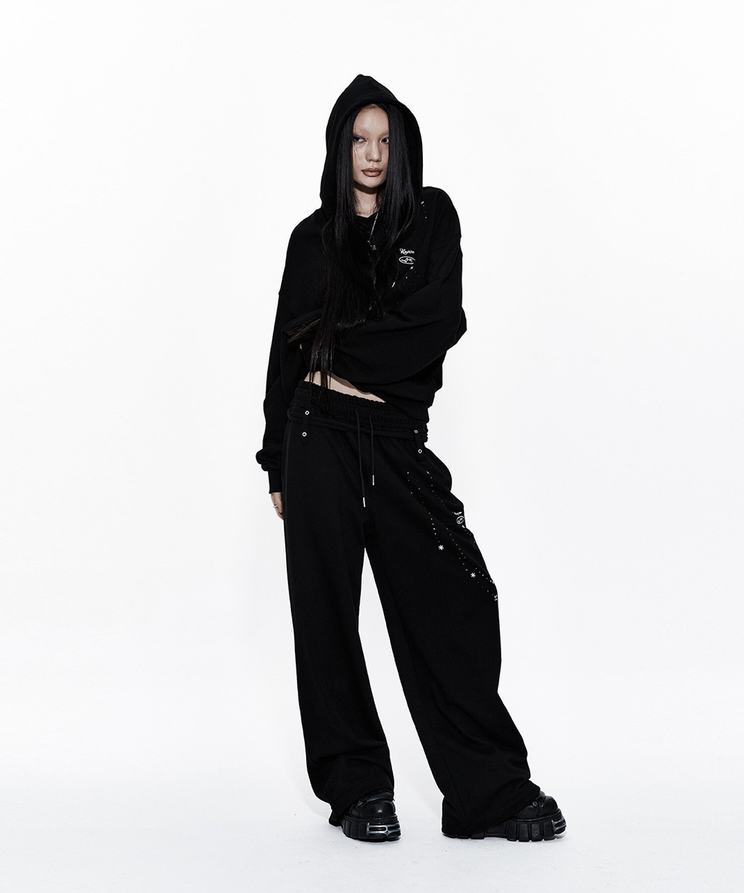 Zenu Belt Sweat Pants (Black)