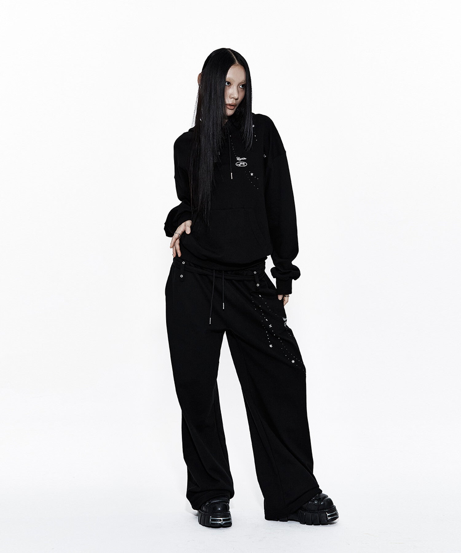 Zenu Belt Sweat Pants (Black)