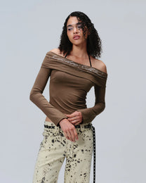 ADORE ME TOP BROWN