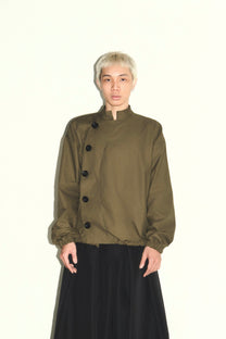 Buttoned Jacket (Olive)