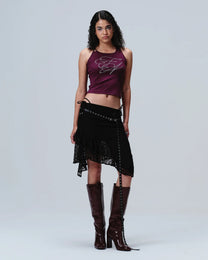 REVEN BLING TANK GRAPE