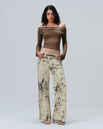 ANIMAL BOOTCUT PANTS