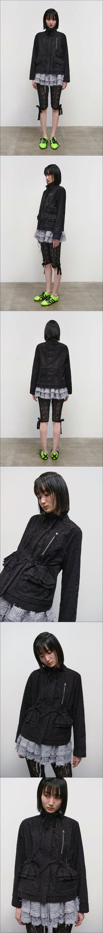 String Trimmed Lace Jacket