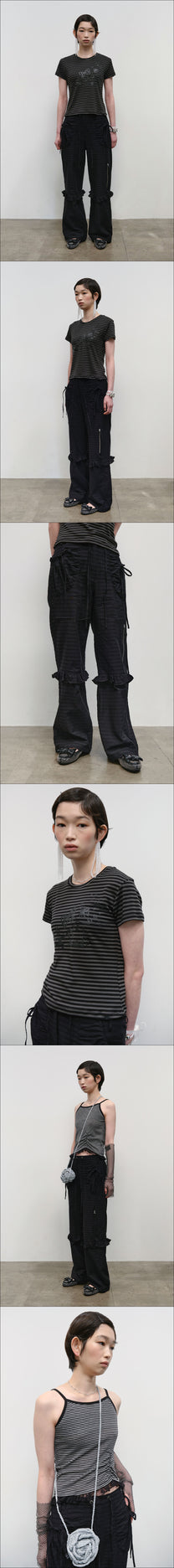 Textured Ruffled Comfy Pants