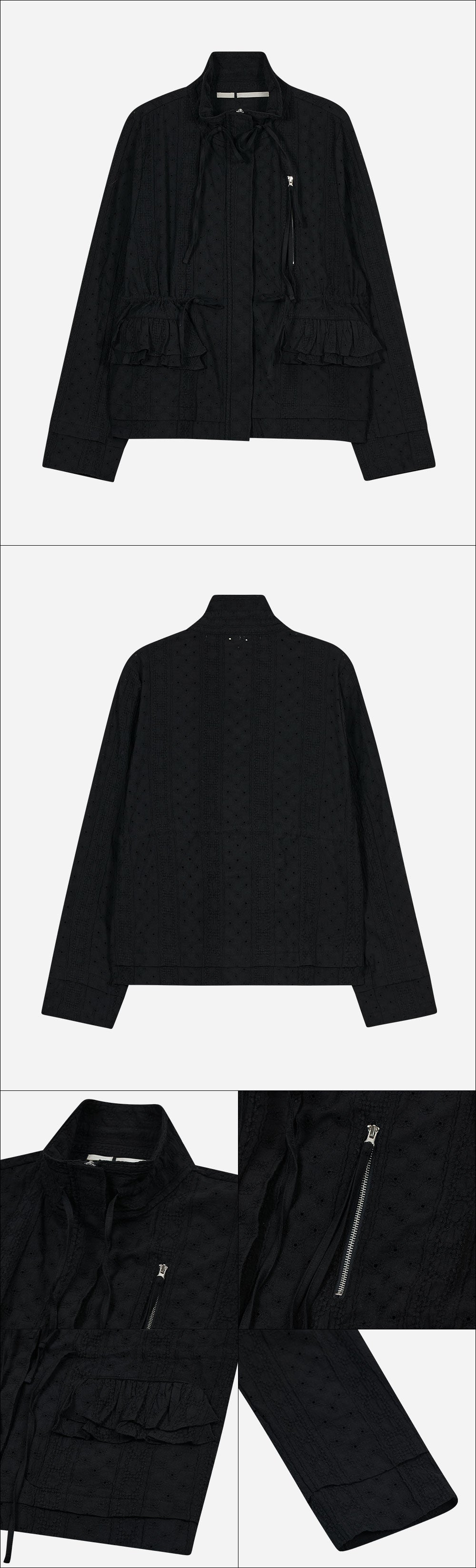 String Trimmed Lace Jacket