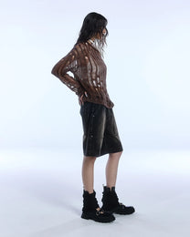 Sin Mesh Sweater (Brown)