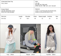 Frilled Hem Collar Top