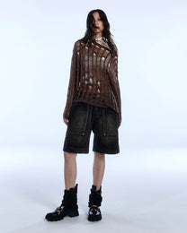 Sin Mesh Sweater (Brown)