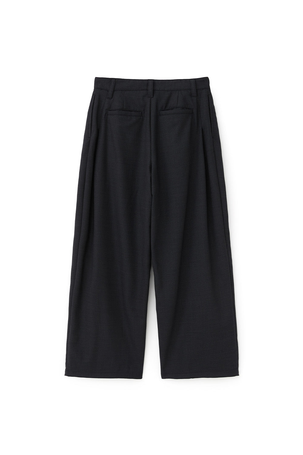 Belted Drape Slacks Black