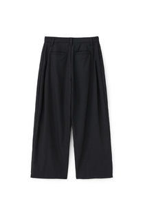 Belted Drape Slacks Black