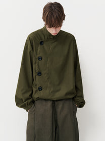 BUTTONED JACKET (OLIVE)