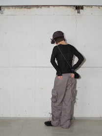 Side Pocket Silhouette Pants