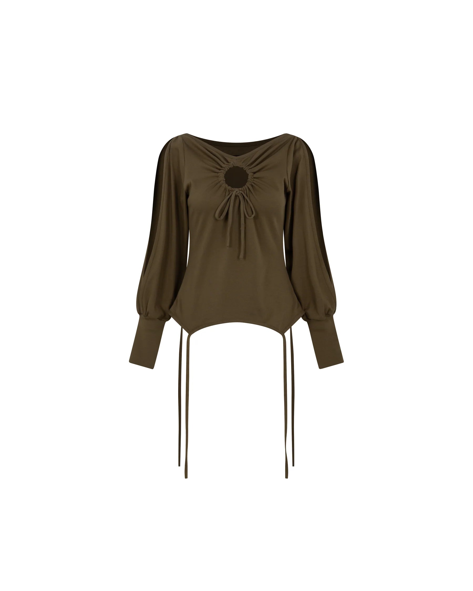 Garter Long Sleeve (Olive Brown)