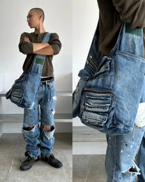 Rave Denim Bag (Dyed Blue)