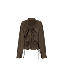 O Back Shirt [Brown]