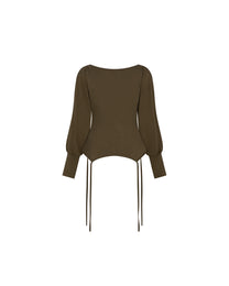 Garter Long Sleeve (Olive Brown)