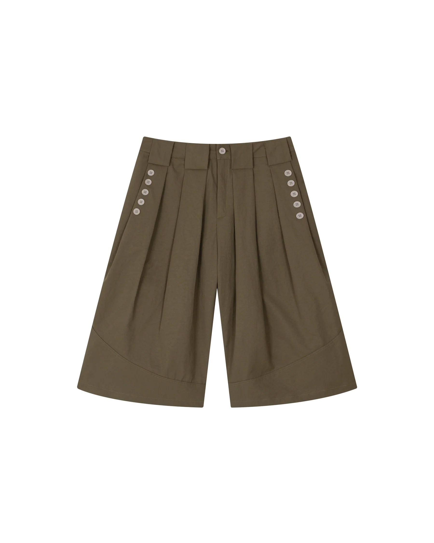 Button Shorts (Brown)