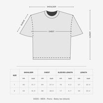 Paris Baby Tee (Black)