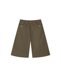 Button Shorts (Brown)