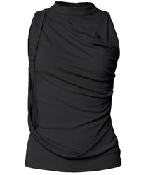 Draped Sleeveless Top
