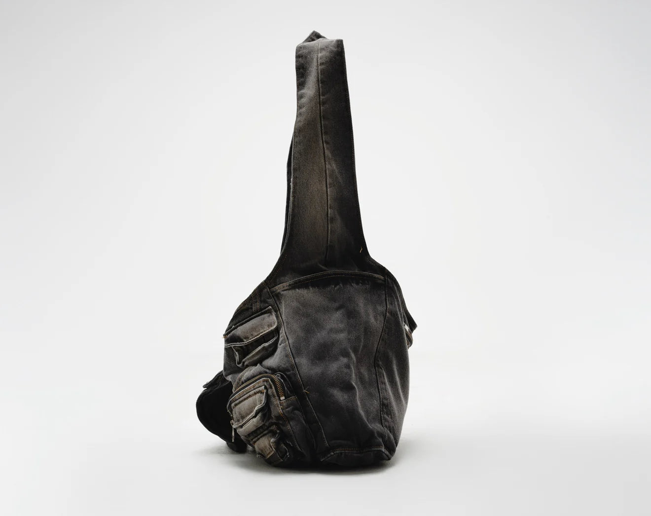 Rave Denim Bag (Dyed Black)