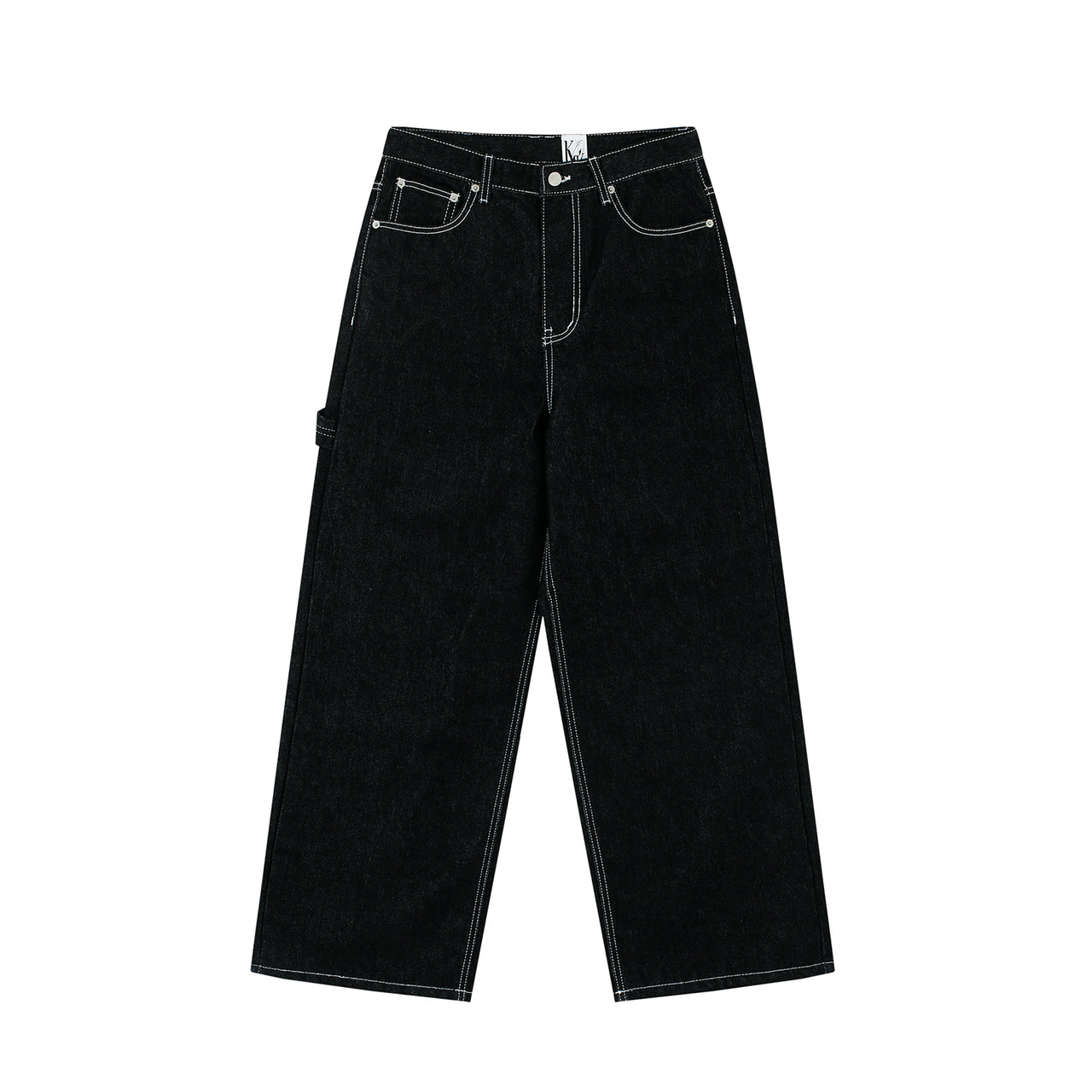 Embroidered Nonfade Denim Pants