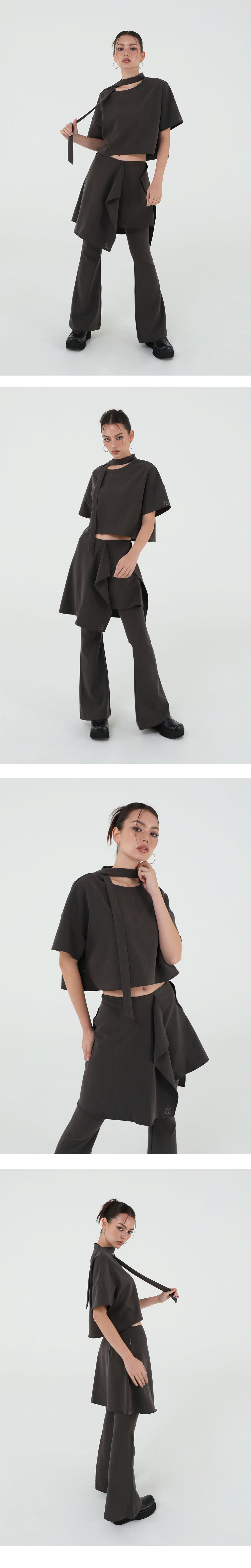 US FLARED SKIRT BOOTCUT PANTS