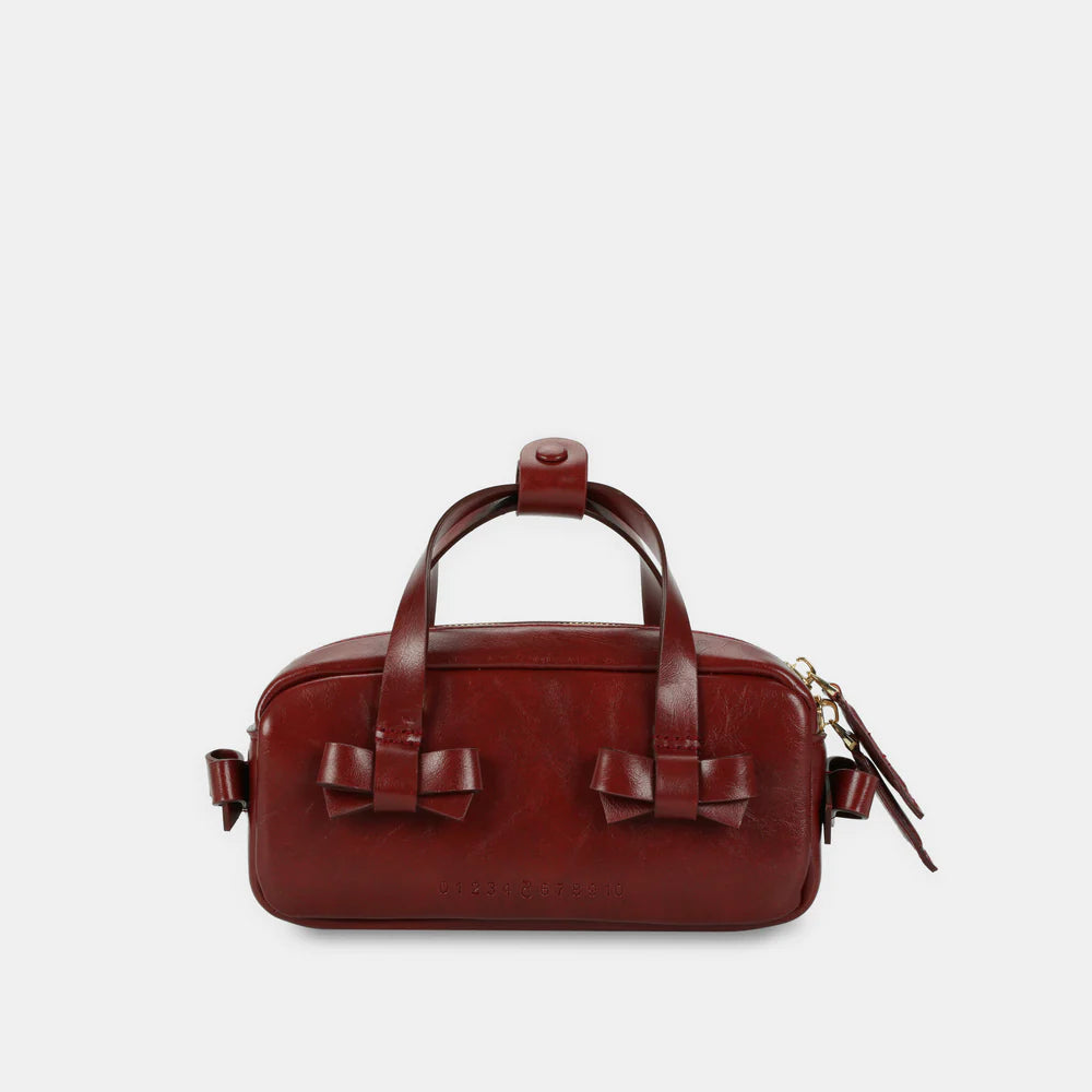 Banh Mi Bag with Bows (Dark Red)