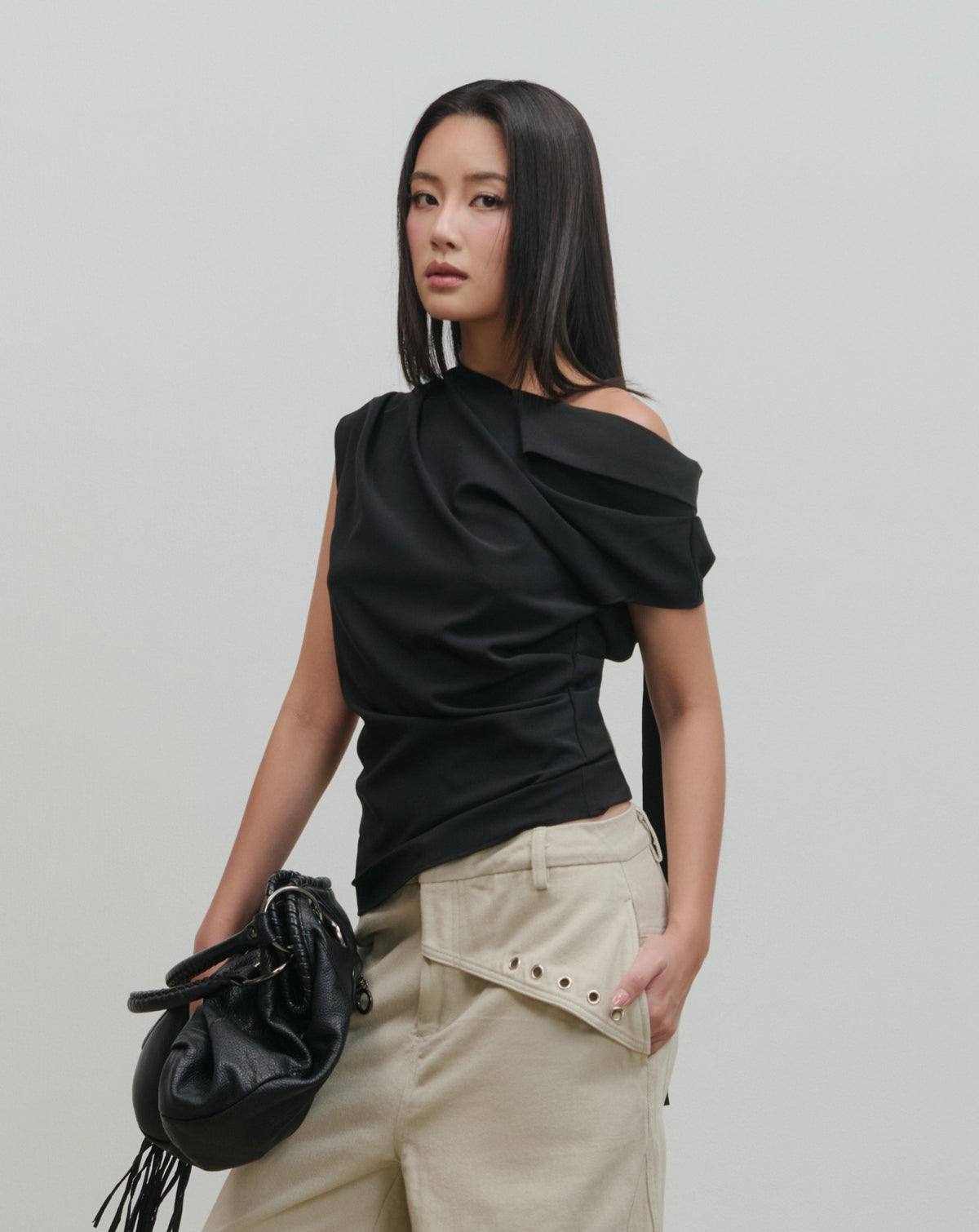 Pants:02 - Drape Top (Black)