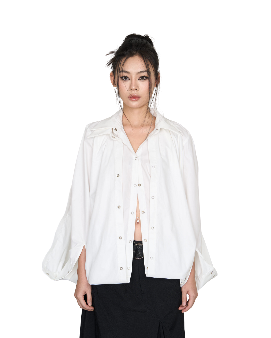 PLOP RIVET DRAPE SHIRT
