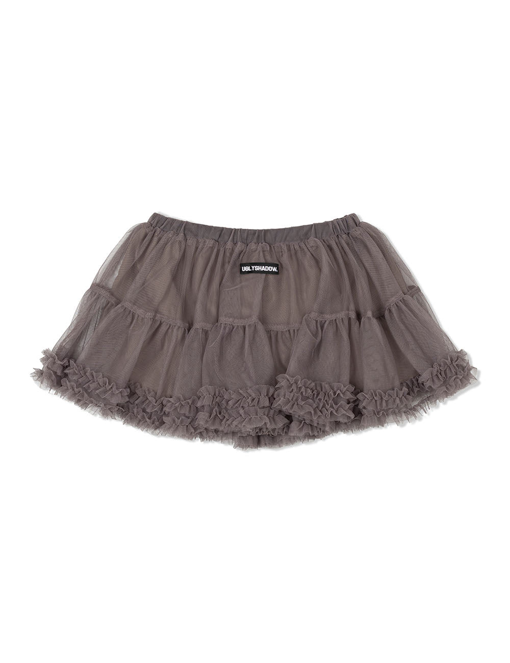 MESH FRILL CANCAN SKIRT (BLACK)