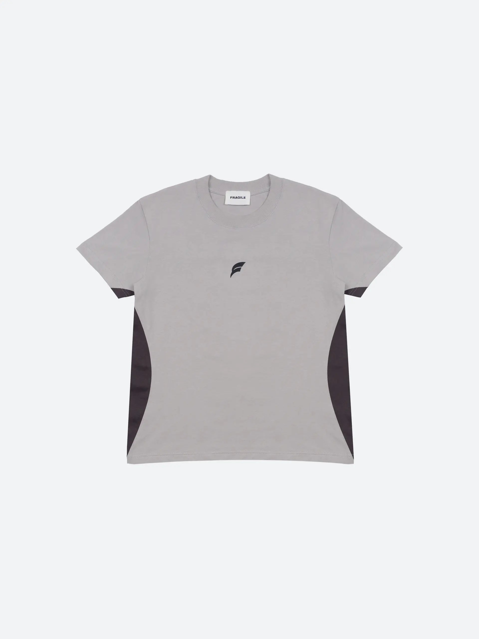 FRAGILE® Light Gray Paneled T-Shirt