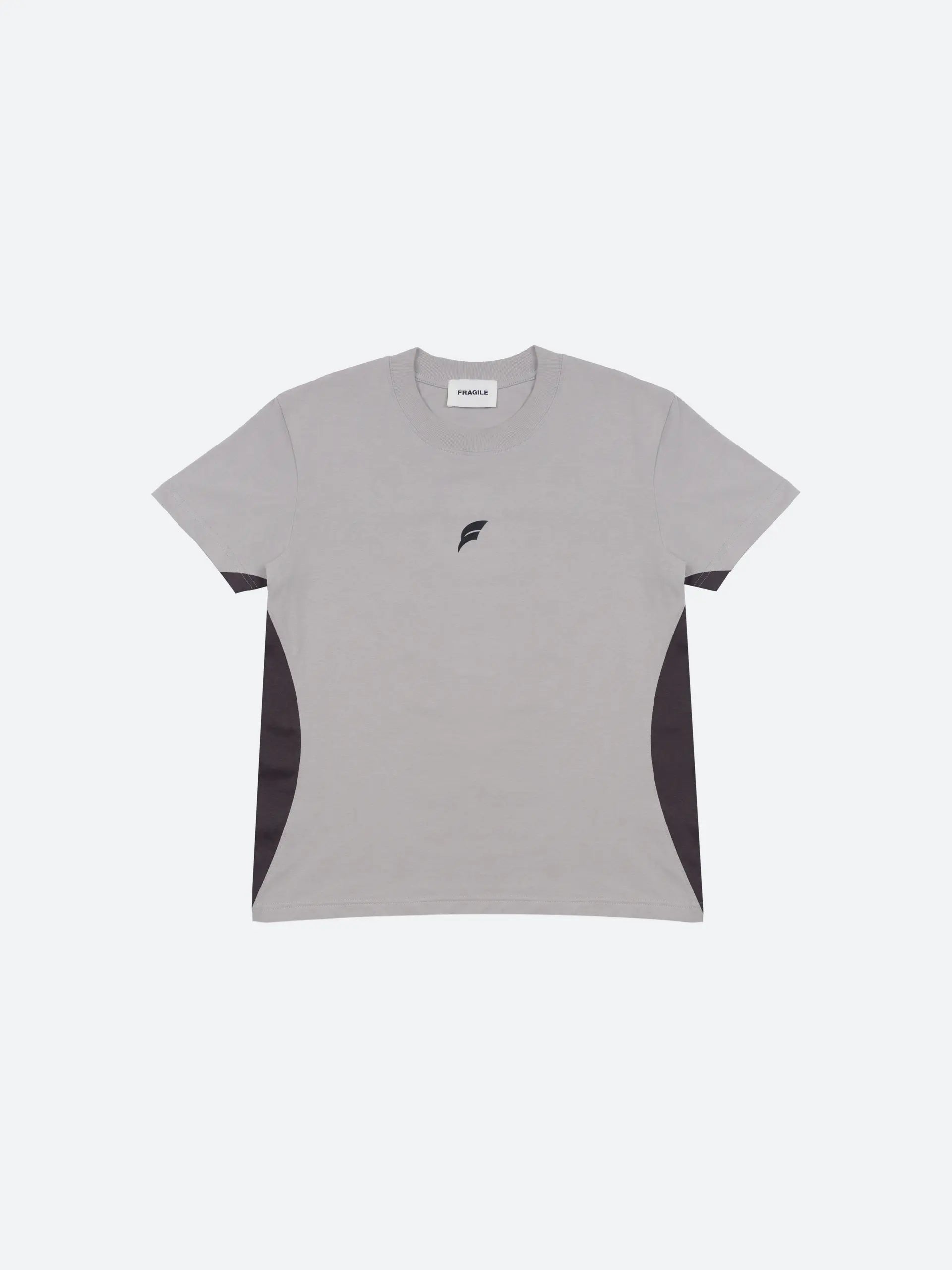 Light Gray Paneled T-Shirt