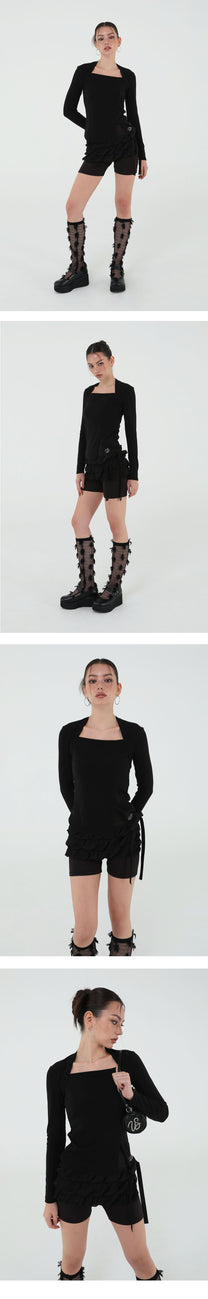 US BOLERO SLIT TOP