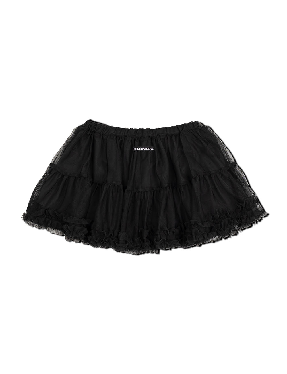 MESH FRILL CANCAN SKIRT (BLACK)