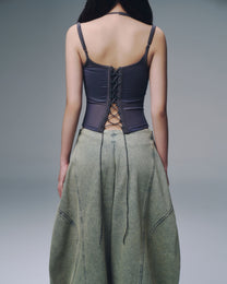 Melios Mesh Top (Dark Blue)