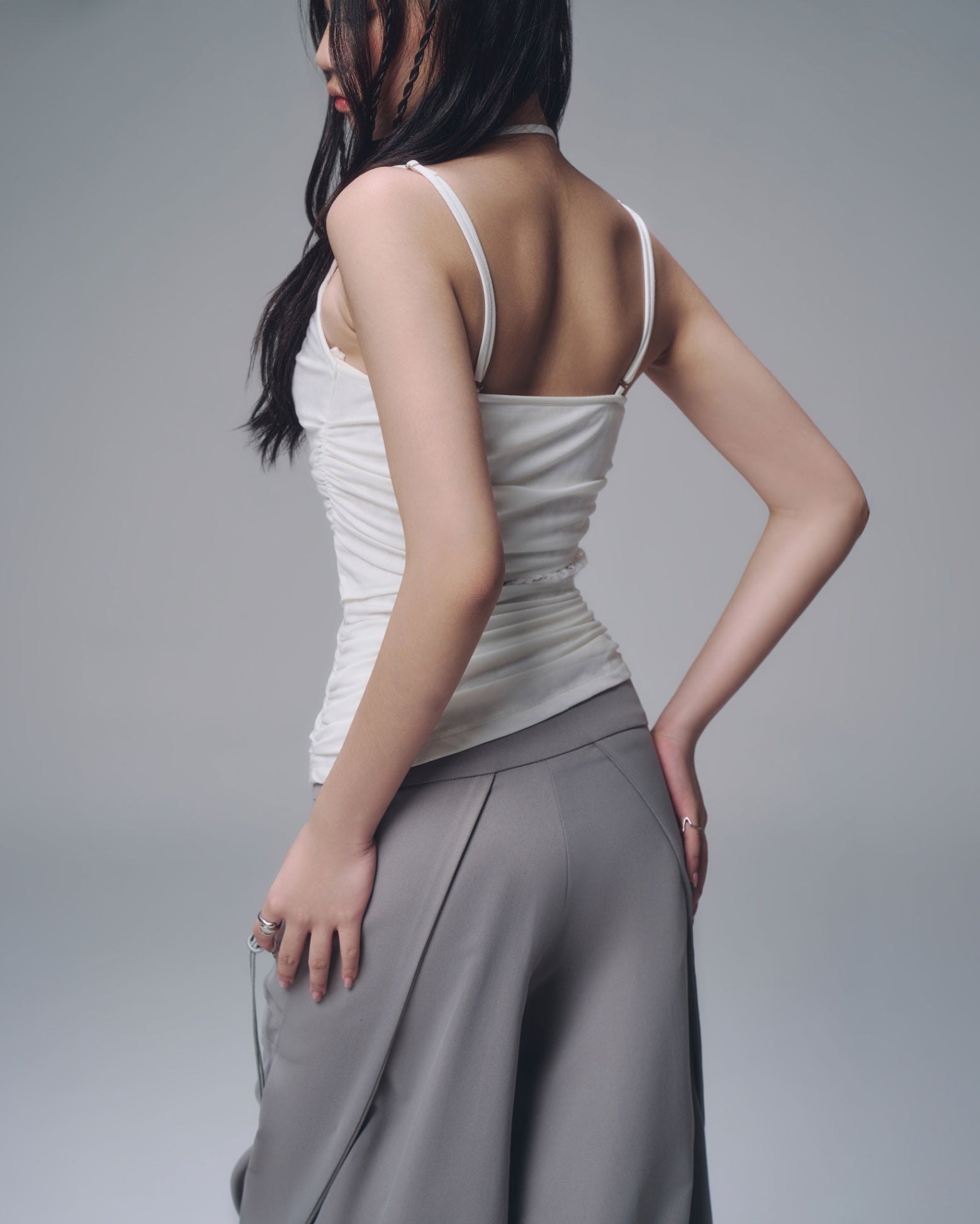 Aysel Lace Panel Top (White)