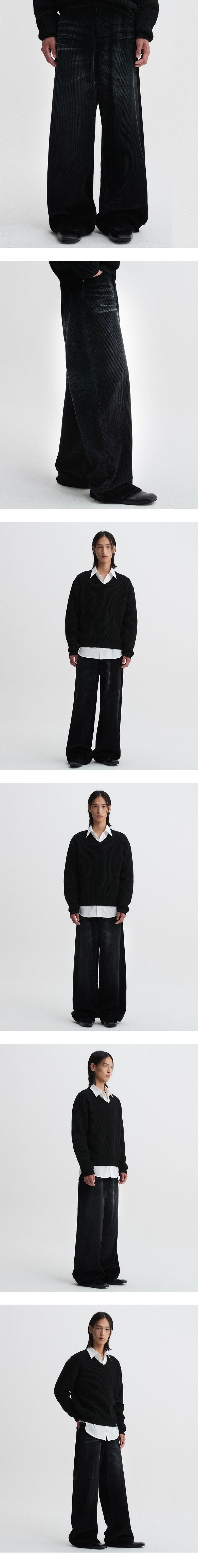 Legacy Corduroy Wide Pants (Black)