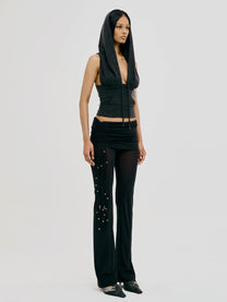 Mesh Whip Pants (Black)