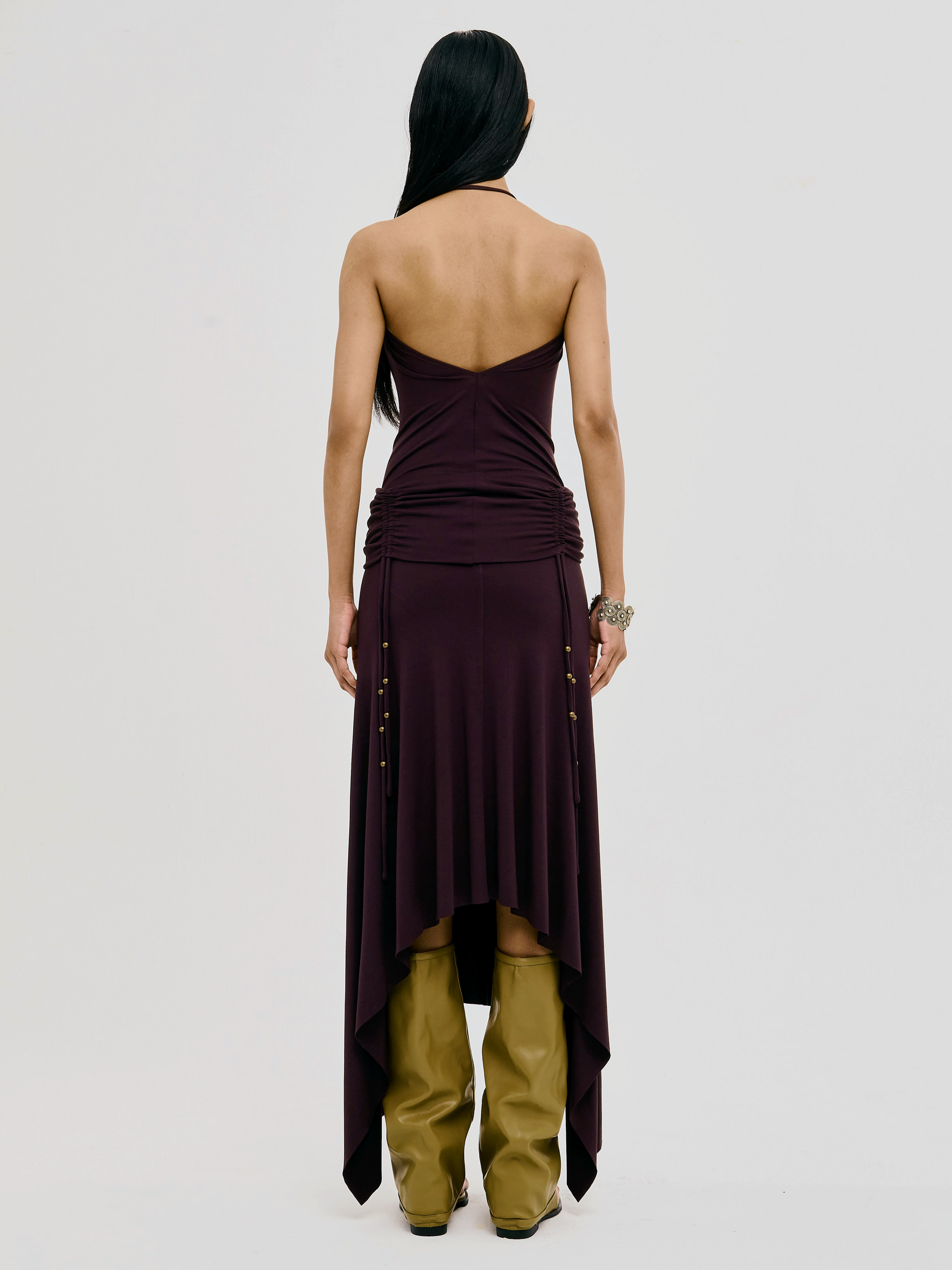 REVERENT MAXI SKIRT - WINE