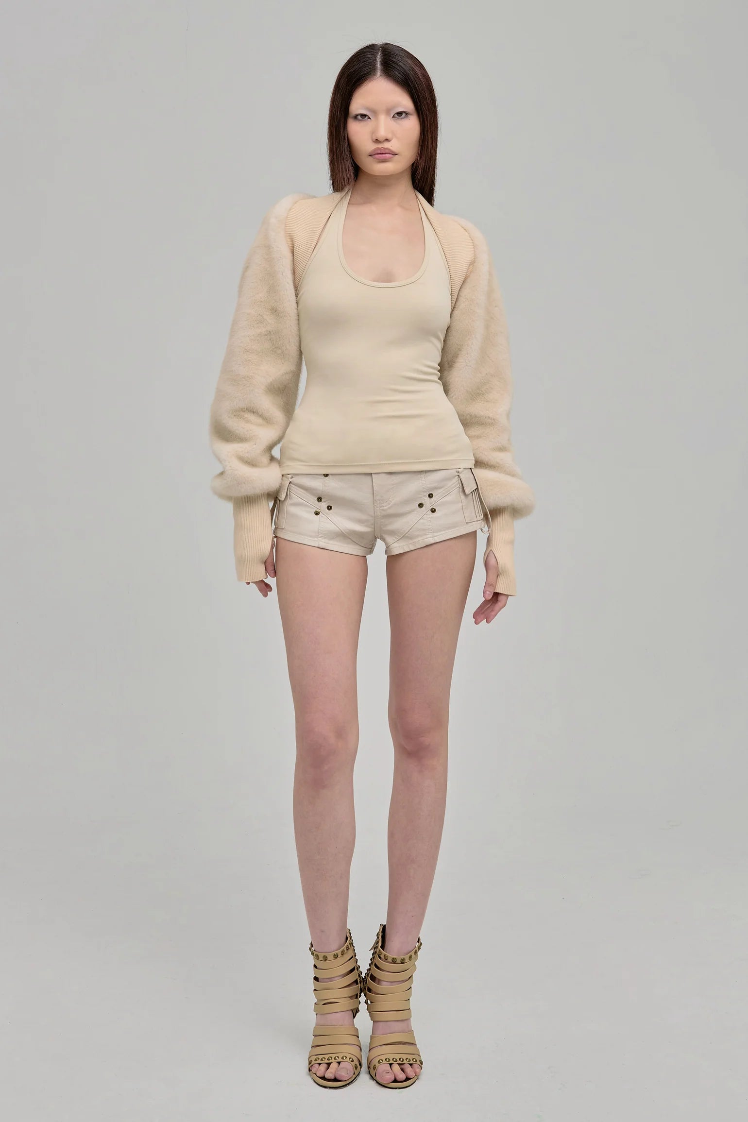 Utility Shorts (Beige)