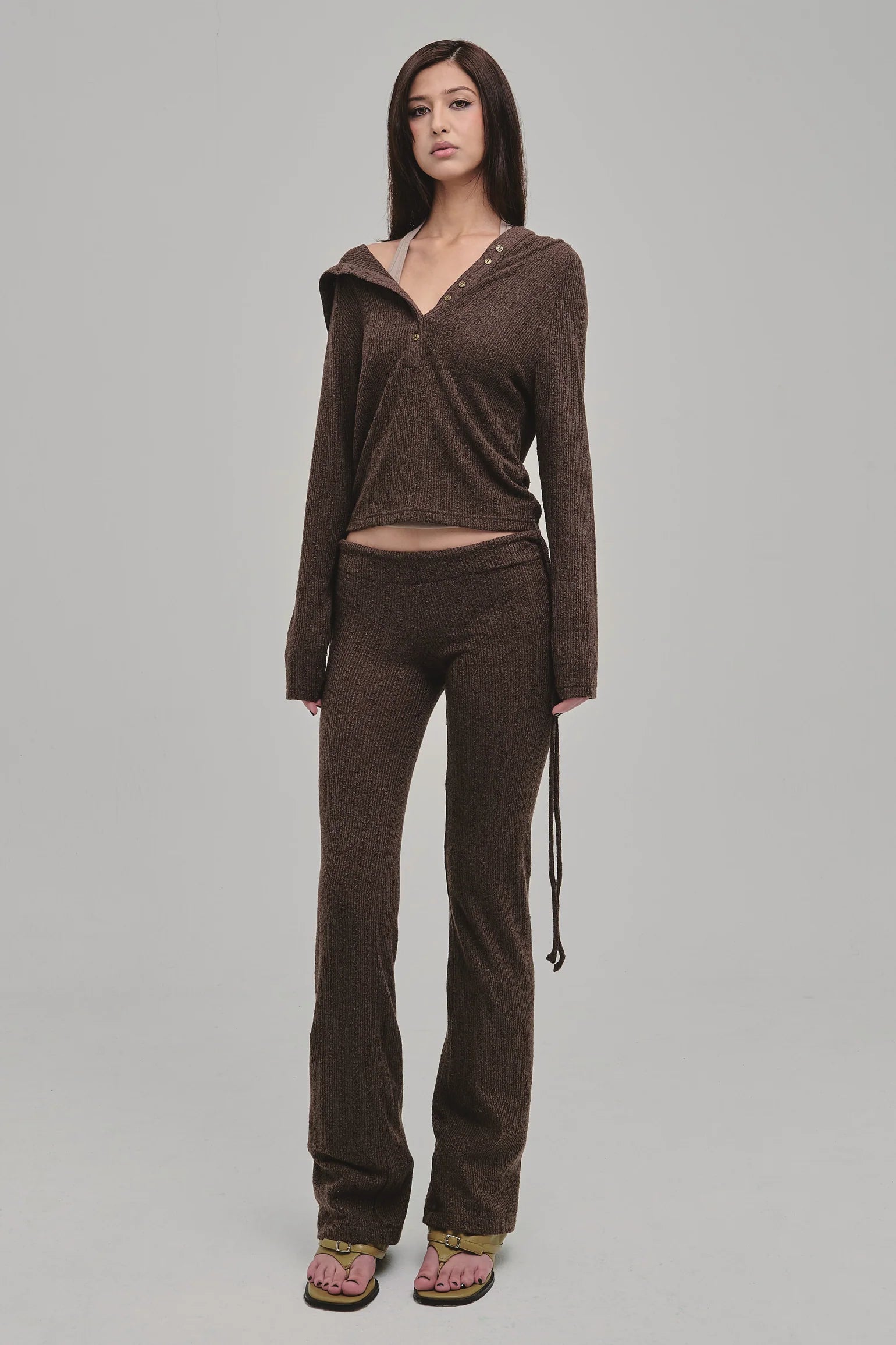 Dazed Knit Pants (Brown)