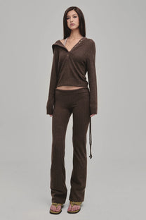 Dazed Knit Pants (Brown)