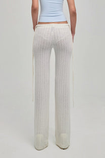 Dazed Knit Pants (Cream)